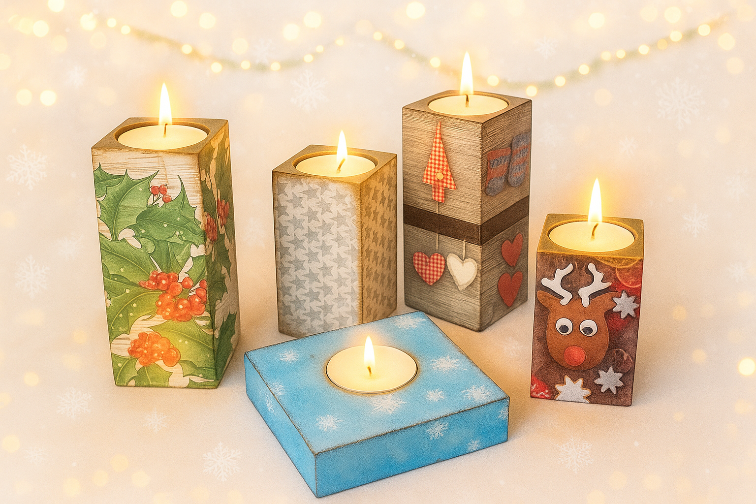 Winter candle set