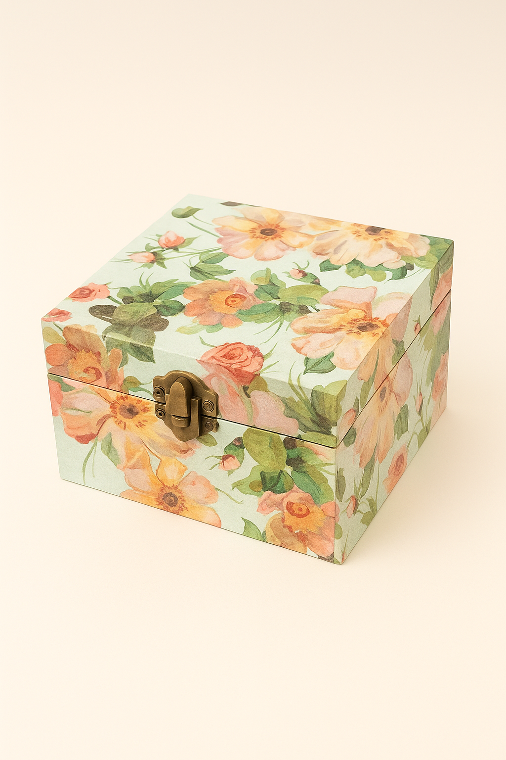 Floral tea box