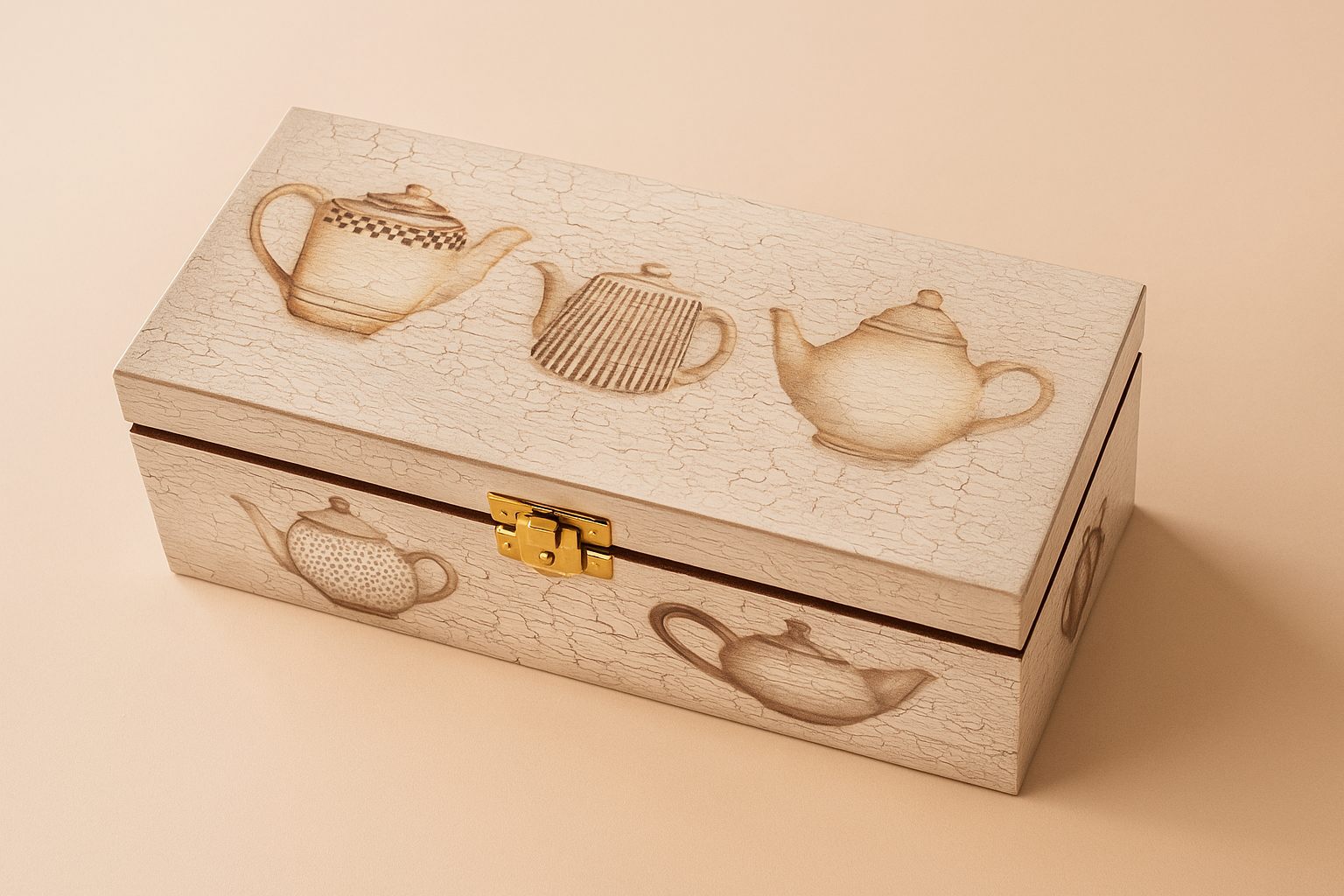 Hand-painted tea tin